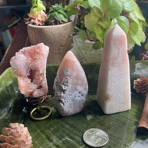 Pink Amethyst lot of 3 pieces